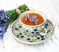 Filiżanki - FILIŻANKA I SPODEK CERAMIKA BOLESŁAWIEC Ø 10,2/14,2 cm V 0,11 L GU716DEK1208 - miniaturka - grafika 1