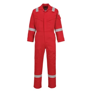 PORTWEST FR21 SUPER LEKKI, ANTYELEKTROSTATYCZNY KOMBINEZON 210G; CZERWONY - Odzież robocza - miniaturka - grafika 1