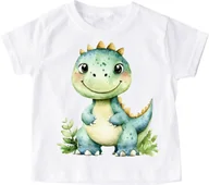 Koszulki dla dziewczynek - Koszulka z dinozaurem na Dzień Dinozaura - dinozaur79 - miniaturka - grafika 1