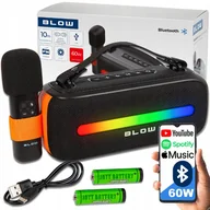 Power audio - GŁOŚNIK BLUETOOTH PRZENOŚNY RADIO FM USB BEZPRZEWODOWY KARAOKE RGB MIKROFON - miniaturka - grafika 1