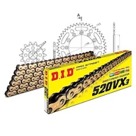 Części motocyklowe - Zestaw łańcuchów DID Alu 520VX3 / 114 nieskończenie niebieski do Yamaha YZ F 450 ccm rok prod. 2003-2004 - miniaturka - grafika 1