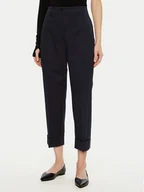 Spodnie damskie - Boss Chinosy Tachino 50429884 Granatowy Relaxed Fit - miniaturka - grafika 1
