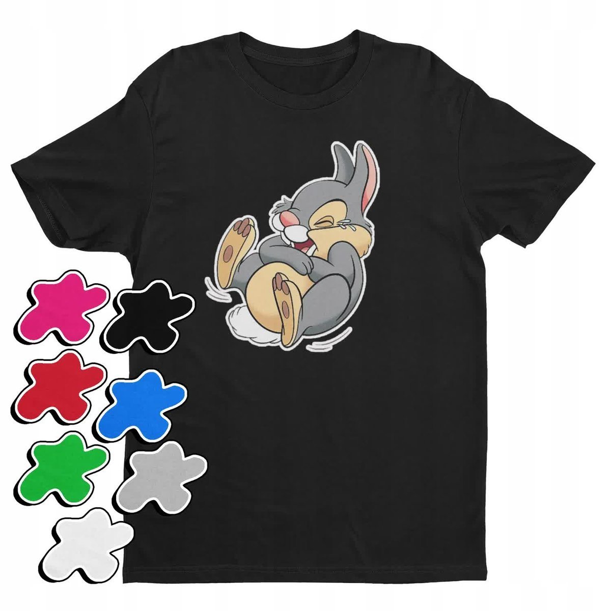 Koszulka T-Shirt Dziecięca Z Nadrukiem Bambi Tuptuś Dziewczynki -M 134-140