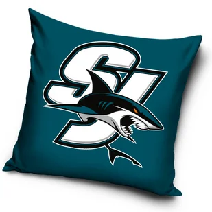 Poduszka Official Merchandise  NHL San Jose Sharks SJ Blue - Gadżety dla kibiców - miniaturka - grafika 1