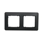Klawisze i ramki - Ramka podwójna Schneider Sedna Design SDD314802 czarny antracyt Design Elements - miniaturka - grafika 1