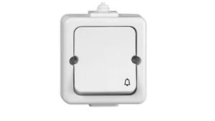 Timex elektro JANTAR Przycisk zwierny /dzwonek/ n/t IP44 biały /przykręcany klawisz/ WNT-7J WNT-7J BI - Wyłączniki światła i elektryczne - miniaturka - grafika 1