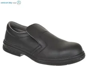 Obuwie robocze - PORTWEST FW81 MOKASYN ANTYPOŚLIZGOWY STEELITE S2; CZARNY - miniaturka - grafika 1