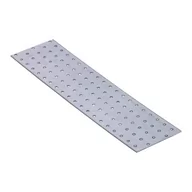 Inne mocowania - PP16 PŁYTKA PERFOROWANA ŁĄCZNIK PŁASKI 100x400 OCYNK - miniaturka - grafika 1