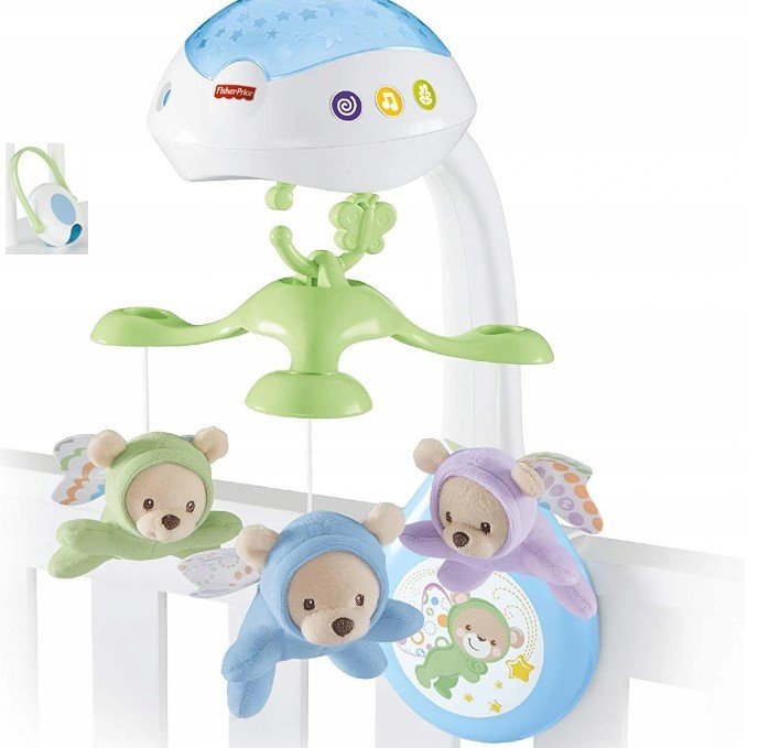 Karuzela do Łóżeczka Fisher Price 3w1 z Projektorem - Spokojny Sen Dziecka