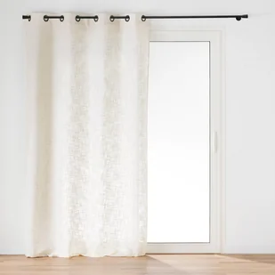 Zasłona na przelotkach, efekt lnu, ILIN, 140 x 260 cm - Zasłony - miniaturka - grafika 1