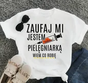 Koszulki i topy damskie - koszulka dla pielęgniarki - miniaturka - grafika 1