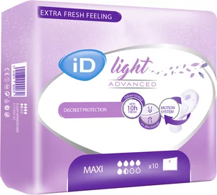 Wkładki urologiczne iD Light Maxi 10 sztuk (5414874002070) - Podpaski - miniaturka - grafika 1