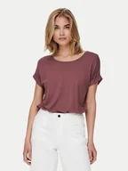 Koszulki i topy damskie - ONLY T-Shirt Moster 15106662 Różowy Regular Fit - miniaturka - grafika 1