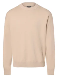 Jack & Jones Sweter męski Mężczyźni Bawełna beżowy jednolity, S - Swetry męskie - miniaturka - grafika 1