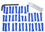 Części motocyklowe - Pro-Bolt EKA180 aluminiowy zestaw śrub silnika do Kawasaki Versys 650, niebieski - miniaturka - grafika 1