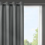 Zasłony - Eurofirany Euro Firany Zasłona Rita 140 x 175 Grafitowy 1220530 - miniaturka - grafika 1