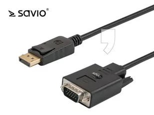 Elmak SAVIO CL-92 Kabel DisplayPort M - VGA M 1.8 m - Kable komputerowe i do monitorów - miniaturka - grafika 3