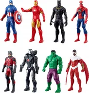 Figurki dla dzieci - 8szt figurka Avengers Hulk SpiderMan IronMan Czarna Pantera Kapitan Ameryk - miniaturka - grafika 1