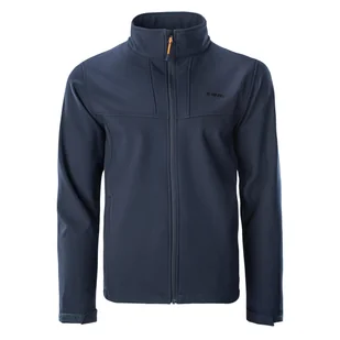 Męski Softshell HI-TEC LIVARO M000177043 – Granatowy - Bluzy sportowe męskie - miniaturka - grafika 1