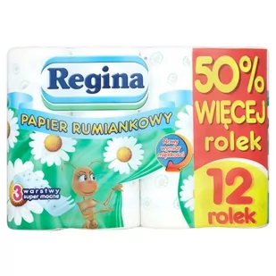 Regina PAPIER RUMIANKOWY 12 ROLEK - Papier toaletowy - miniaturka - grafika 1