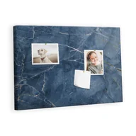 Tablice i flipcharty - Kolorowy Organizer - Tablica Korkowa z Pinezkami - Elegancki marmur 60x40 cm - miniaturka - grafika 1