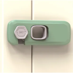 Zielona 5-częściowa blokada zabezpieczająca lodówkę dla dzieci, blokada zabezpieczająca przed dziećmi do podwójnych drzwi lodówki, blokada szafki, bra - Zawiasy, okucia i inne akcesoria Zielona 5-częściowa blokada zabezpieczająca lodówkę dla dzieci, blokada zabezpieczająca przed dziećmi do podwójnych drzwi lodówki, blokada szafki, bra - Zawiasy, okucia i inne akcesoria - miniaturka - grafika 1