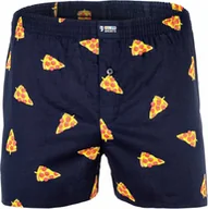 Majtki męskie - Happy Shorts Herren Web-Boxershorts - Amerykańskie bokserki Pizza XL - miniaturka - grafika 1
