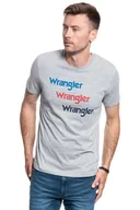 Koszulki męskie - WRANGLER SS REPEAT TEE MID GREY MEL W7D7D3X37 112131768 - Wrangler - miniaturka - grafika 1