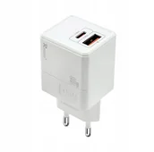 Ładowarki do telefonów - SZYBKA Ładowarka sieciowa USB TYP-C 35W GaN QC 3.0 KOSTKA uniwersalna - miniaturka - grafika 1