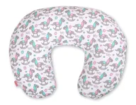 Poduszki do karmienia - Poduszka rogal do karmienia fasolka rozbieralna- koniki na biegunach - miniaturka - grafika 1