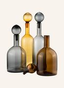 Figurki dekoracyjne - Pols Potten 4-Cz. Zestaw Karafek Bubbles & Bottles grau - miniaturka - grafika 1