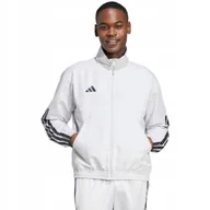 Bluzy męskie - Bluza męska adidas Tiro WV TT Q3 biała JW0233 L - miniaturka - grafika 1