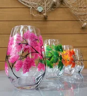 Szklanki - Szklanki ręcznie malowane, cztery pory roku. - miniaturka - grafika 1