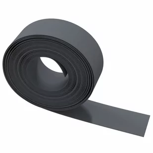 vidaXL Obrzeża ogrodowe, 2 szt., szare, 10 m, 20 cm, polietylen - Ogrodzenia - miniaturka - grafika 1