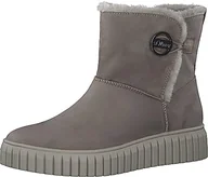 Śniegowce damskie - s.Oliver Damskie śniegowce 5-26418-41, szarobrązowy, 42 EU - miniaturka - grafika 1