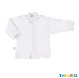 KAFTAN NEWBORN BIAŁY Ewa Klucze - 62 - Kaftaniki dla niemowląt - miniaturka - grafika 1