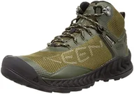 Buty trekkingowe męskie - KEEN Męskie buty trekkingowe Nxis Evo Mid, Forest Night Dark Olive, 40.5 EU - miniaturka - grafika 1