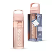 Butelki filtrujące - LifeStraw Go 2.0 Różowa butelka filtrująca 0,65L Cherry Blossom Pink - miniaturka - grafika 1