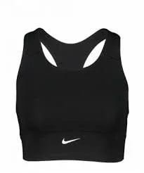 Nike Damska koszulka Df Swoosh bezszwowa, Czarny/Dk Smoke Grey, L DD3540 - Koszulki i topy damskie - miniaturka - grafika 1