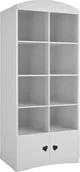Szafy i szafki dla dzieci - Elior Biały regał z półkami dla dziecka - Nolia 5X - miniaturka - grafika 1