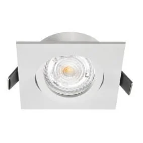Oprawa sufitowa wpuszczana kwadrat MILANO biała matowa (aluminium ) LUX05429 - Oprawy, klosze i abażury - miniaturka - grafika 1