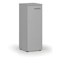 Szafy biurowe - Szafa biurowa niska z drzwiami PRIMO GRAY, 1087 x 400 x 420 mm, szary - miniaturka - grafika 1