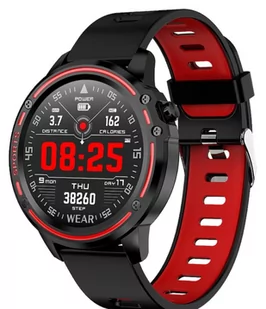 KingWear L8 Czerwono-czarny - Smartwatch - miniaturka - grafika 1