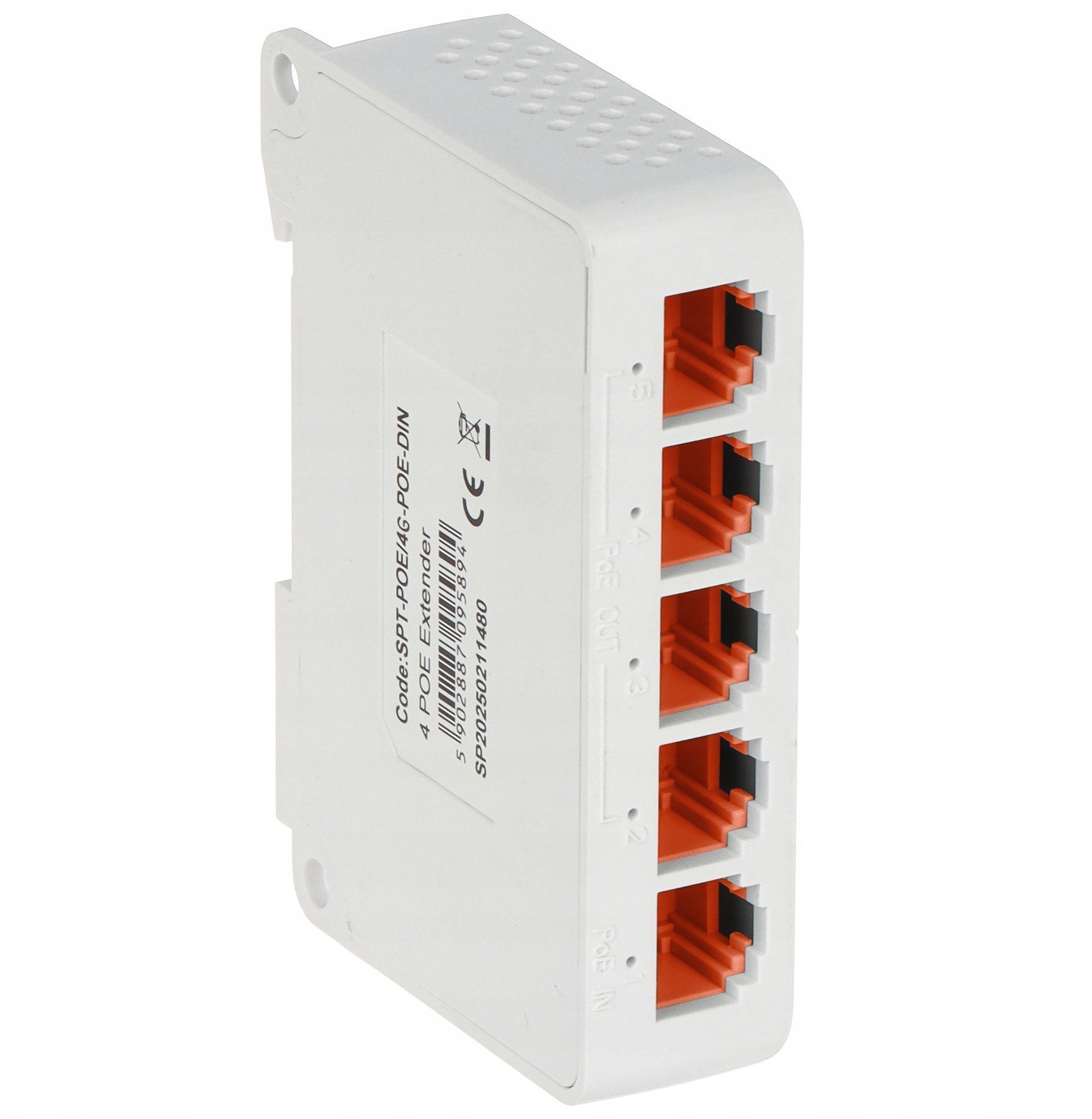 SWITCH POE / EXTENDER SPT-POE/4G-POE-DIN 5-PORTOWY DELTA NETWORK SPT-POE/4G-POE-DIN
