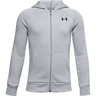 Bluzy damskie - Under Armour RIVAL COTTON FZ HOODIE-GRY - miniaturka - grafika 1