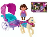 Lalki dla dziewczynek - Dora, Karoca z Koniem, zestaw - miniaturka - grafika 1