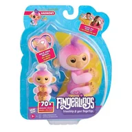 Zabawki interaktywne dla dzieci - Małpka Fingerlings Harmony różowa Cobi - miniaturka - grafika 1