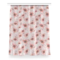 Zasłony - Zasłona do salonu Pomarańczowe kwiaty wzór 150x200, Fabricsy - miniaturka - grafika 1