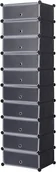 Szafki na buty - Szafka Regał Na Buty Do Przechowywania 47 x 170 x 37 cm Antracyt - miniaturka - grafika 1