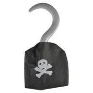 Stroje karnawałowe - Hak pirata z materiałowym mankietem - miniaturka - grafika 1